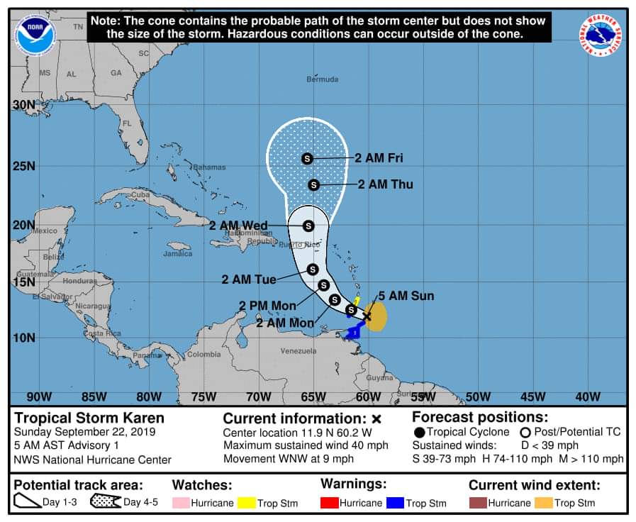 SVG under tropical storm watch - Asberth News Network