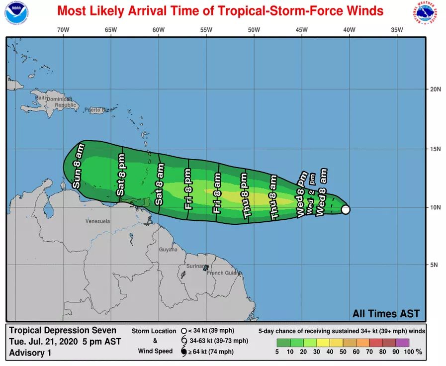 Tropical Depression seven is expected to become a tropical storm today ...