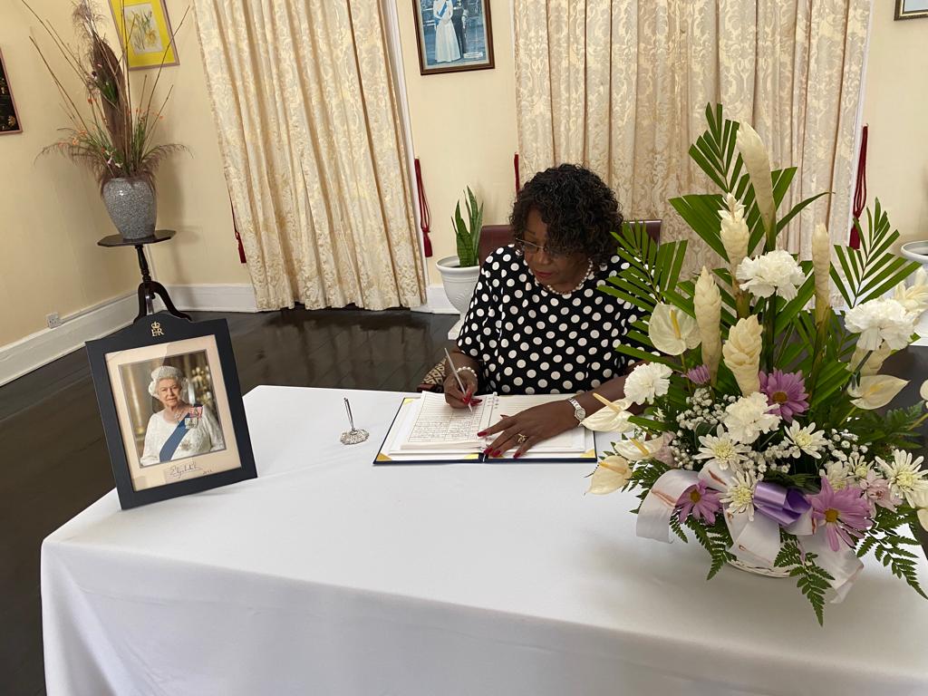 Condolence book established at Government House following the Queen’s passing
