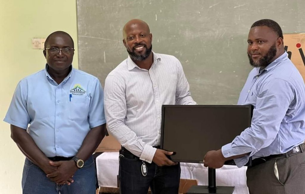 Hon. Carlos James Donate Computers to North Leeward Technical Institute