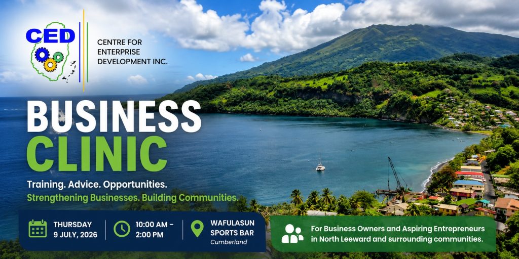 North Leeward residents to benefit from CED hosted Business Clinic on July 9th