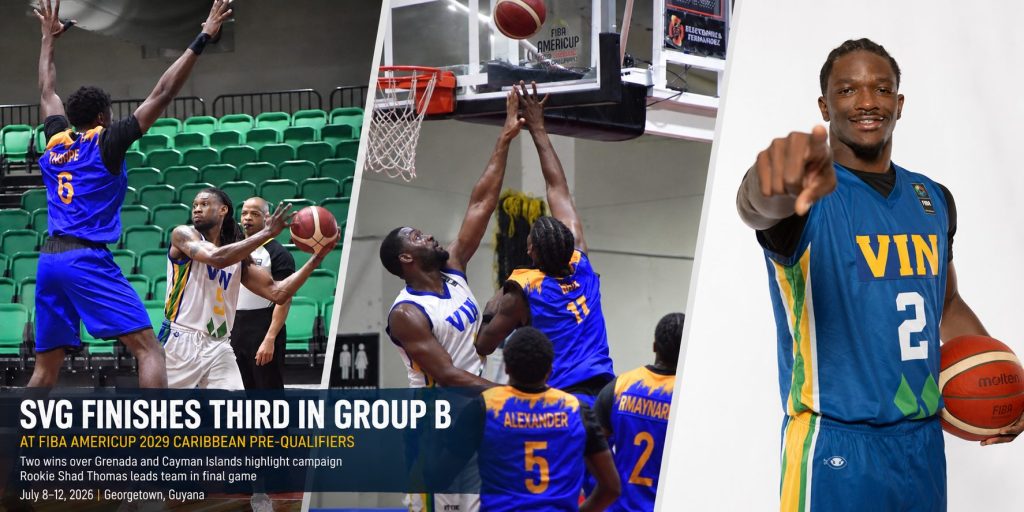 SVG Finishes Third at FIBA AmeriCup 2029 Caribbean Pre-Qualifiers